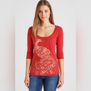 Lucky Brand Peacock Tee